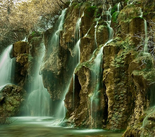 Waterfall at the source of the Cuervo river, Spain (Source: Wikipedia).