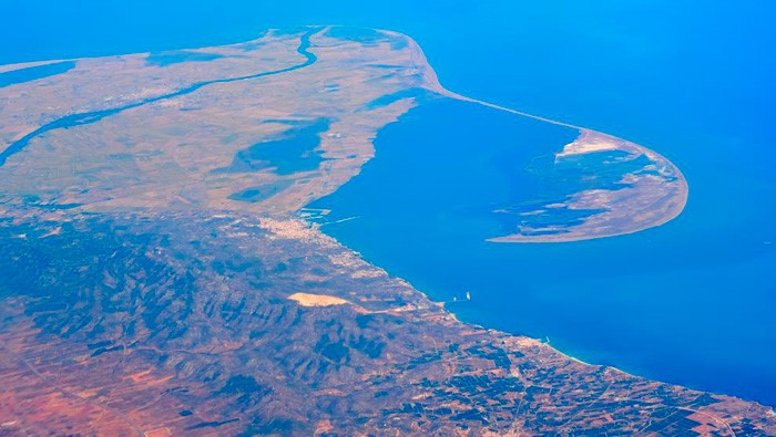 The Ebro river delta