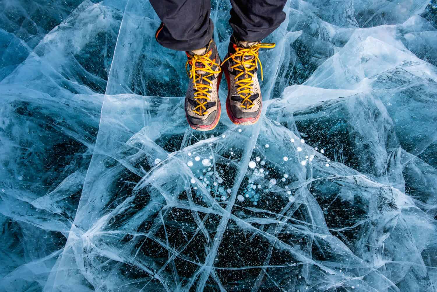 The Reason for the Unusual Shapes of the Frozen Water in Lake Baikal