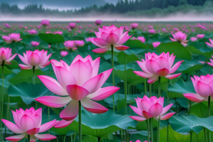 Today is the summer heat day, the lotus is in full bloom. In the hot summer, we meet the beauty.