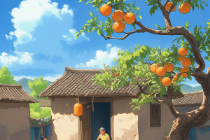 illustration | Orange Village, quiet time