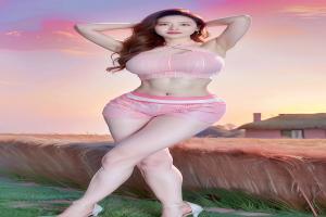A graceful temperament goddess, beautiful like a poem or painting, attracting people's attention