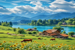 Mobile wallpaper | Beautiful countryside scenery, enchanting