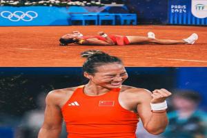 【Wallpaper】Olympic Champion Zheng Qinwen Tennis Wallpaper
